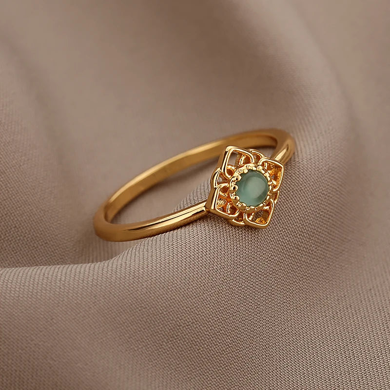 Stone Sun Ring