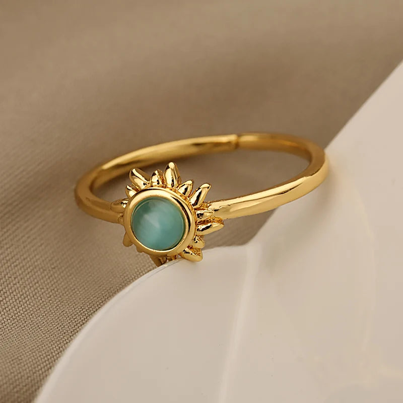 Stone Sun Ring