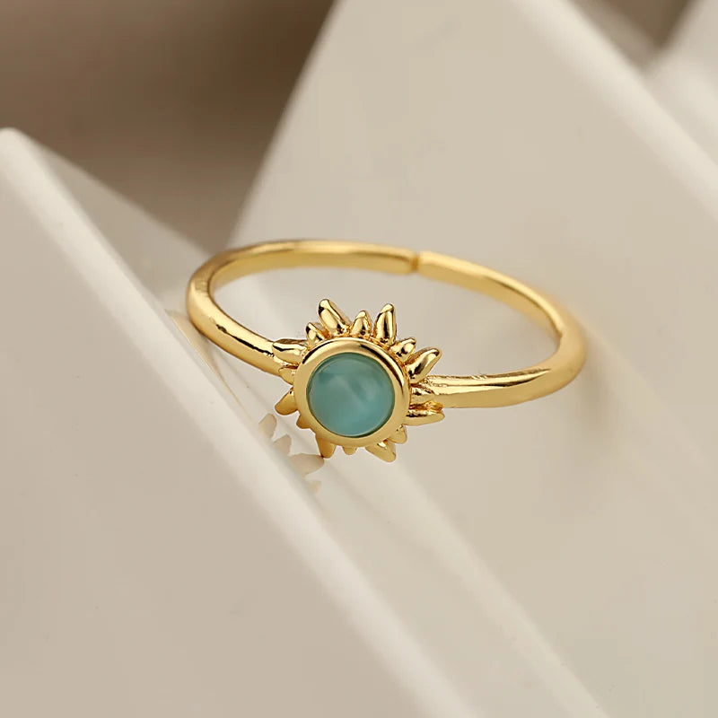 Stone Sun Ring