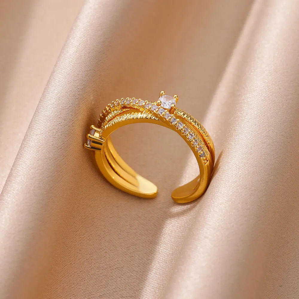 Luxe Zircon Glow Ring