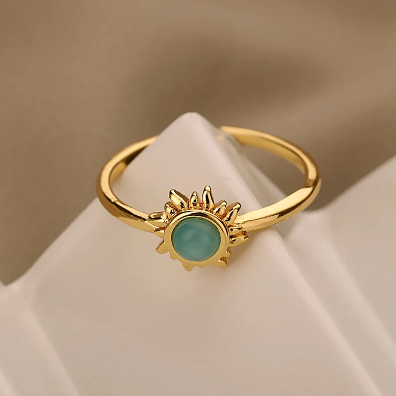 Stone Sun Ring